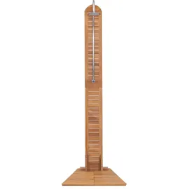 vidaXL Gartendusche Teak braun 70 x 75 x 204 cm