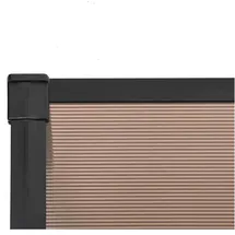 vidaXL Pultvordach 396 x 90 cm schwarz
