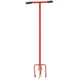 vidaXL Gartenkralle Rot Stahl