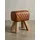 KADIMA DESIGN Sitzhocker Echtleder 40 x 48 x 27 cm Braun