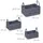 Relaxdays Aufbewahrungskorb 3-tlg. Set aus Filz 24 x 44 x 9 cm grau