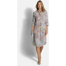 GOLDNER Sommerkleid Midikleid Patch-Muster Grün 54