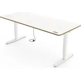 Yaasa Schreibtisch Pro Eiche / Weiß