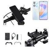 K-S-Trade Smartphone-Halterung für Honor Play 40C 5G, (Handyhalterung das Fahrrad Halter Lenkstange Fahrradhalterung) schwarz