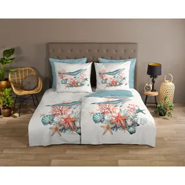 Muller Textil Ocean unifarben Türkis 155 x 220 cm + 2 x 80 x 80 cm