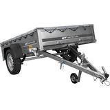 PKW-Anhänger auf Federn 200x125 UNITRAILER GARDEN 201/R KIPP mit H-0 Rahmen und grauer Plane