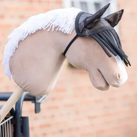 my hobby horse Fliegenhaube mit Fransen für Steckenpferde Schwarz