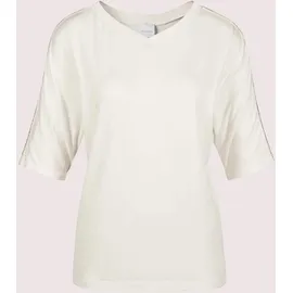 Madeleine V-Shirt mit Strass-Akzenten in wollweiß / silber | Gr.: 42