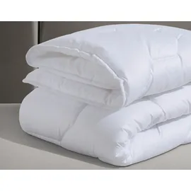 OTTO home Microfaserbettdecke OTTO HOME "Corella, Bettdecke 135x200 cm, mit Gratis-Kissen dazu: 40x80 cm", weiß, B:135cm L:200cm, Obermaterial: 100% Polyester.