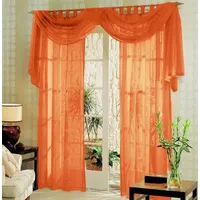 Gardinenbox Voile komplett GARDINEN Set 3tlg., Orange, 60999