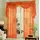 Gardinenbox Voile komplett GARDINEN Set 3tlg., Orange, 60999