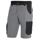 FHB® Premium Arbeitsshorts THEO Twill 300, grau/schwarz 130530 , 1 Stück, Größe: 66