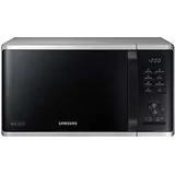 Samsung MS2AK3515AS/EG Mikrowelle, 800 W, 23 l Garraum, 48,9 cm Breite, Kratzfester Keramik-Emaille-Inneraum, QuickDefrost Auftauprogramme, Silber