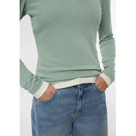 Comma, Langarm-Viskoseshirt türkis 46