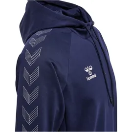 hummel MOVE Grid Hoodie Herren 7026 marine XL
