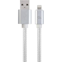 Gembird CCB-MUSB2B-AMLM-6-S Lightning-Kabel 1,8 m Silber