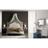 Xlmoebel Schlafzimmer-Set Designer Modern Schlafzimmer Set Luxus Bett Nachttische, (3-tlg., Bett / 2x Nachttische), Hergestellt in Europa weiß