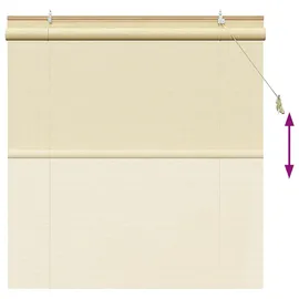 vidaXL Rollo Natur 130 x 160 cm Bambus/beige