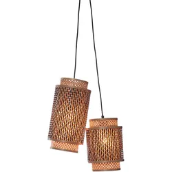 GOOD & MOJO Hängeleuchte "BHUTAN", braun, Ø 18cm H: 45,00cm, Lampen, Nachhaltig