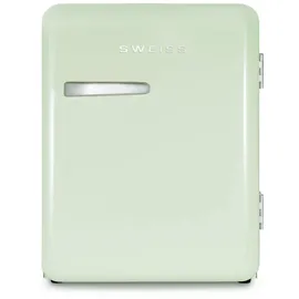 sweiss Retro-Minikühlschrank 31 l, WEISS7, – Grün