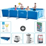 Rechteckiger Frame Pool - 450x220x84 Cm - 7-teilig  S127