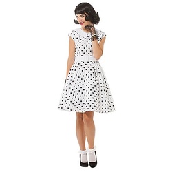Rock'n'Roll-Kleid, weiß