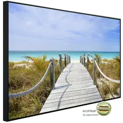 papermoon Infrarotheizung »EcoHeat - Dunes Carribean Beach«, Matt-Effekt - bunt