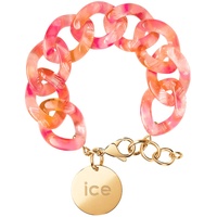 ICE-Watch ICE Jewellery - Chain Bracelet - Pink yellow - Kettenarmband mit XL-Maschen für Frauen, geschlossen mit einer goldenen Medaille (020999)