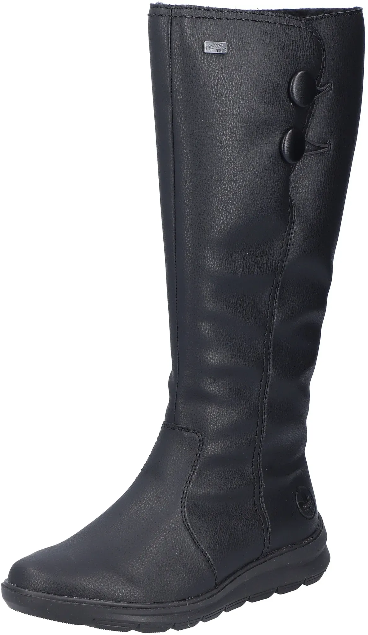 Rieker Winterstiefel, Langschaftstiefel, Keilabsatz, mit Warmfutter und Reißverschluss Rieker schwarz 36