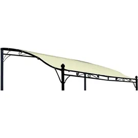 DEGAMO Ersatzdach für Anbaupavillon Mantova XL 3x3 Meter, PVC-beschichtet ecru