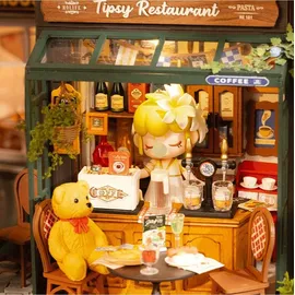 ROBOTIME DIY - Holz Bastelset - Miniaturhaus - Bistro