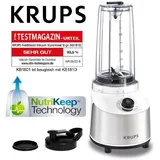 Krups Vakuum Standmixer Freshboost ToGo Edelstahl Smoothie Maker Nutrition Mixer