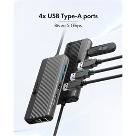 Icy Box IB-DK4062-CPD Multi Dockingstation - Grau
