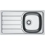 FRANKE Edelstahlspüle, rechteckig, 78/44 cm, (1 St) silberfarben