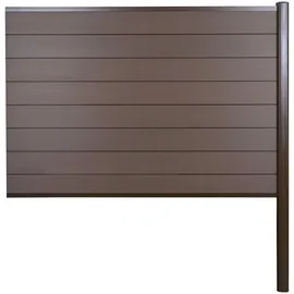 Mendler WPC-Sichtschutz 185 x 0 cm Braun