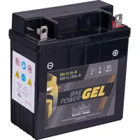 Intact Bike-Power GEL12-5L-B, 50512, 12V 5 Ah, 80 A (EN), Hochwertige GEL-Motorradbatterie mit 30% mehr Startleistung, Wartungsfreie GEL-Batterie