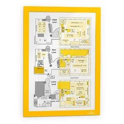 DURABLE Magnetrahmen DURAFRAME® MAGNETIC A4 gelb A4, 5 St.