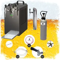 Ich-zapfe STREAM 80 Bierkoffer,Durchlaufkühler 2-leitig Trockenkühler, 5 Liter Adapter,Köpi,Untertheke