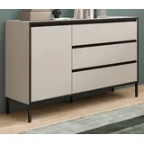 inn.furn Torello 136 x 83 x 38 cm kaschmir / schwarz