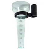Intirilife Regenmesser Niederschlagsmesser mit Halter 35 mm/m2 | Gr.: onesize