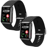 kwmobile Ersatzarmband kompatibel mit Huawei Watch D Armband - Fitnesstracker Band aus Silikon in Schwarz