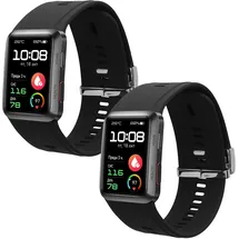 kwmobile Ersatzarmband kompatibel mit Huawei Watch D Armband - Fitnesstracker Band aus Silikon in Schwarz