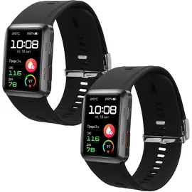 kwmobile Ersatzarmband kompatibel mit Huawei Watch D Armband - Fitnesstracker Band aus Silikon in Schwarz