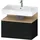 Duravit Waschtischunterbau 1 Auszug und 1 Schublade 79,0 x 47,0 x 59,0 cm Eiche Schwarz