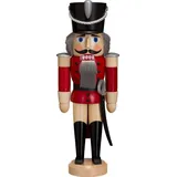 Seiffener Volkskunst Nussknacker Holz Rot