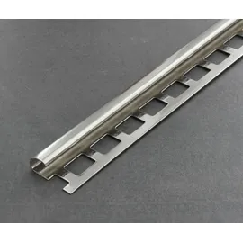 Proline Fliesenschiene Als Rundkantenprofil, Edelstahl (v2a) Glänzend, Länge 2,50 M 8 Mm Fliesenprofil