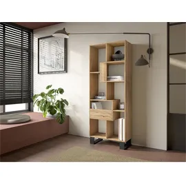 SKRAUT HOME Bücherregal 67 x 31 x 174 cm Eiche