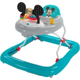 Bright Starts Bright Starts, Disney Baby, Mickey Mouse, Tiny Trek, Original Bestie, 2 in 1 Lauflernhilfe mit abnehmbarer Spielstation, Lichtern und Liedern, höhenverstellbar, Micky Maus, blue, 12824