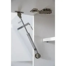 Respekta Küchenzeile 270 cm Weiß/Schwarz