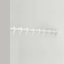 pba Duschvorhangstange 1300 cm weiß